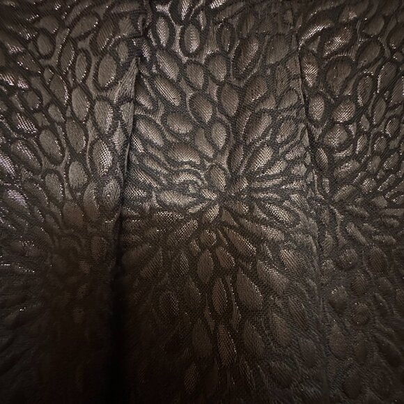 Pink Tartan Black Textured Metallic Midi Skirt · Size 0 · Excellent Pre-Loved Co - Picture 3 of 4